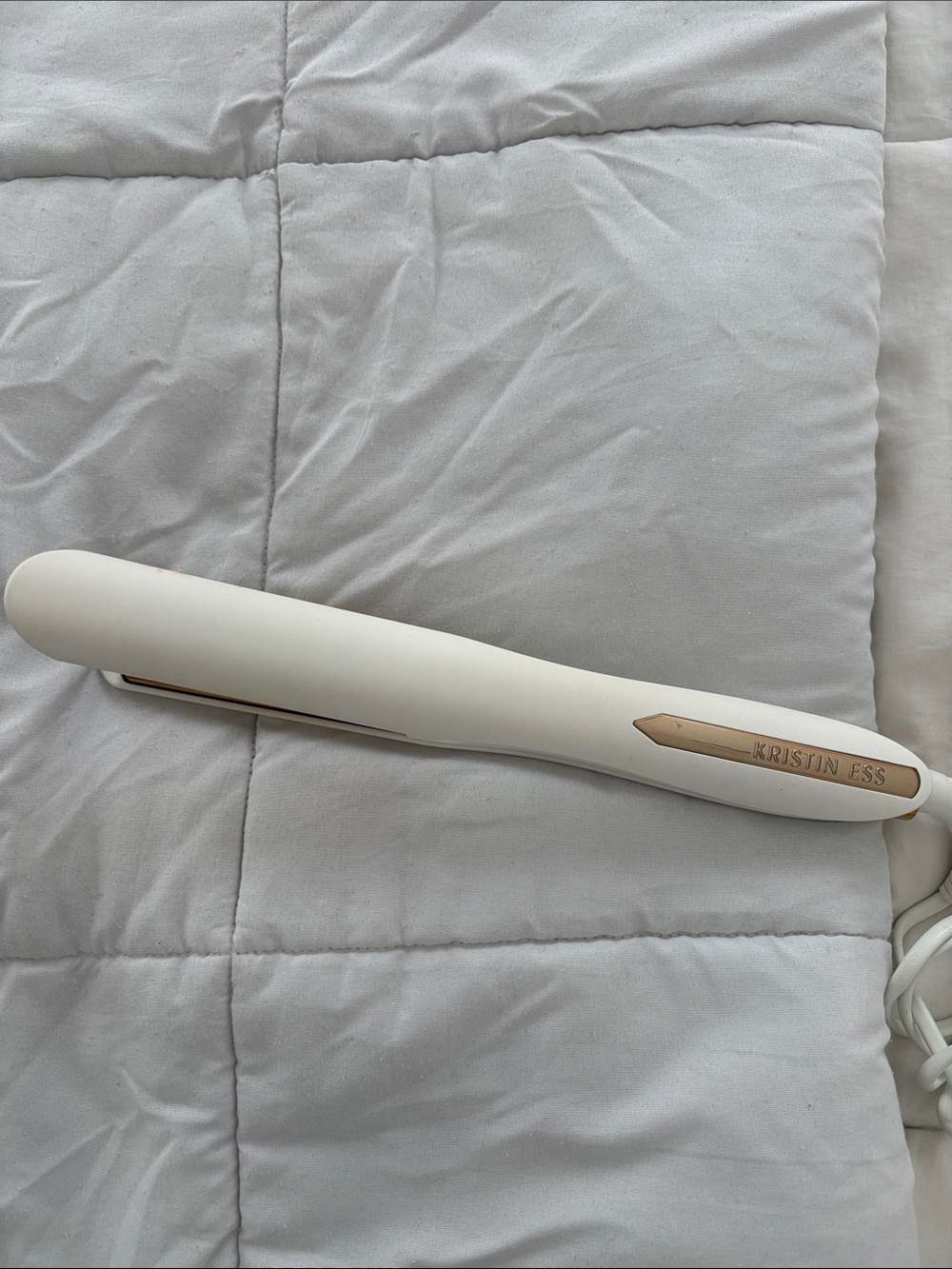 Kristin Ess White Ceramic Hair Straightener - White